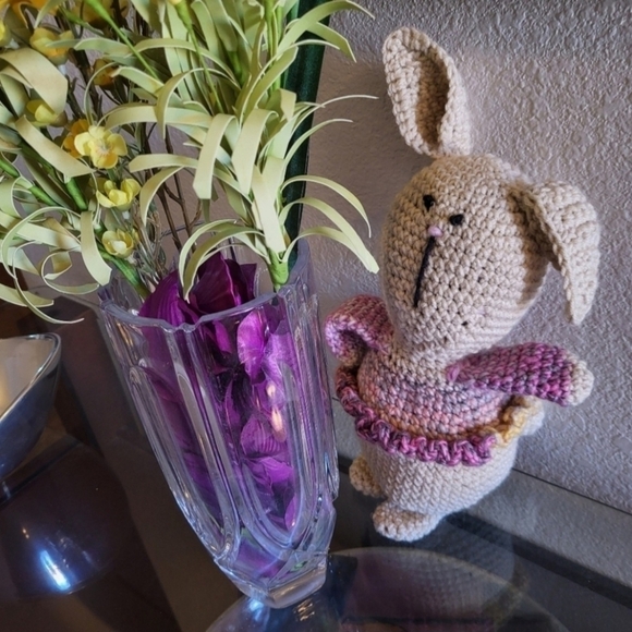 Hotsie Totsie Bunny Crochet Plushie 15 Inches, Christmas Stocking Ready - Picture 2 of 6